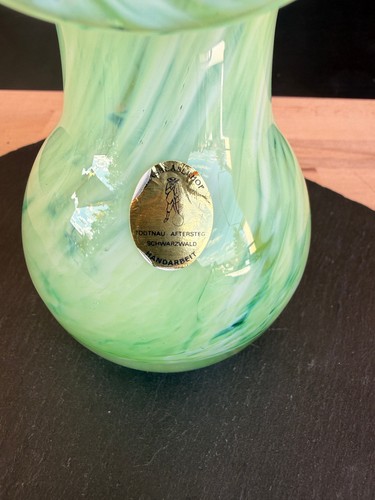 Vintage kunstglas vase - vintage, todtnau