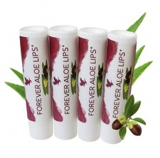 Forever Aloe Lips Hochwertiger Lippenpflegestift mit Aloe Vera&Jojobaöl 4Stücke 