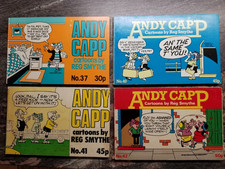 4 x Andy Capp Nr. 37, 40, 41, 42 (1976-79) UK – (gebraucht) (Dt. Willi Wacker)