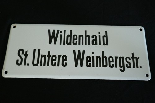Altes emailschild wildenhaid - altes,