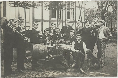 484 bier faßanstich - ak,