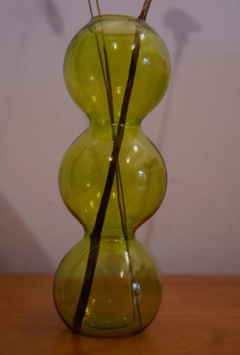 Bubble vase aus glas grün - aus,