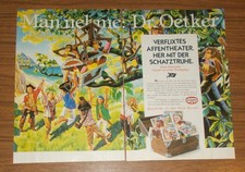 Seltene Werbung DR. OETKER Bunte Schatztruhe Eis - Affentheater Piraten 1994