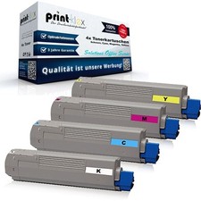 4x Farb Tonerkartuschen für OKI C-9650-HN C-9650-N Bl Solutions Office