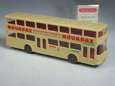 (YG-13) Wiking 730 MAN SD200 Doppeldecker BVG Berlin Novapax in 1:87 in OVP