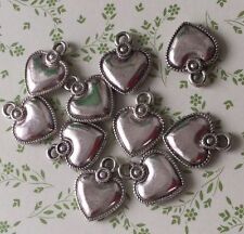 20 Metall Deko Herzen