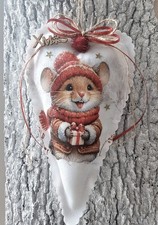 Deko Herz Maus Geschenk Advent
