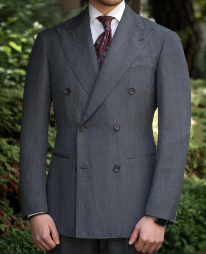Zweireihiger herrenblazer mit - herrenblazer,