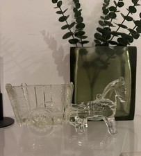 Pferd Kutsche Karren Esel Glas