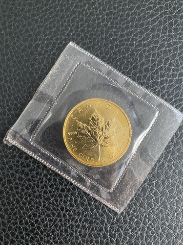 Gold münze maple leaf 1988 - münze,