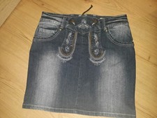 Damen Trachten Jeans Rock Neu