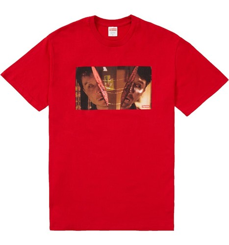 Supreme split tee shirt rot - split, t-shirt