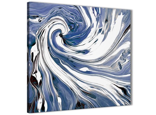 Indigo blau weiß - weiß, wirbel