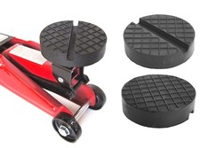 75x25mm mit V-Nut und Waffel Gummiauflage Gummiklotz Wagenheber Hebebühnen 