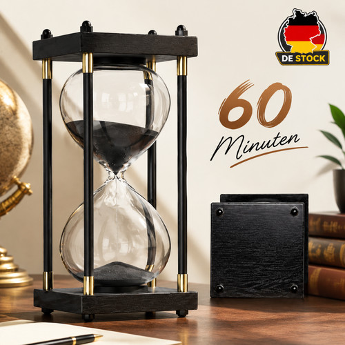 Stundenglas minuten schwarz - 60,