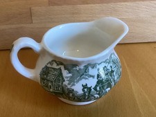 Royal Tudor Ware "Coaching Taverns 1828" Milchkännchen aus Porzellan in Grün 