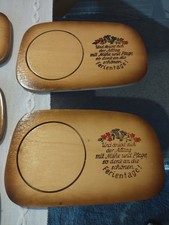 Brettchen Frühstücksbretter Retro Mit Spruch 5 Stück