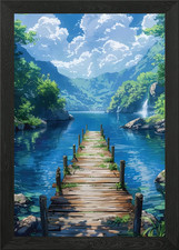 Landschaften Anime Gerahmtes