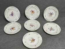 7x KPM Berlin Teller Neuosier Obstmalerei Durchbruch Porzellan Wandteller #624