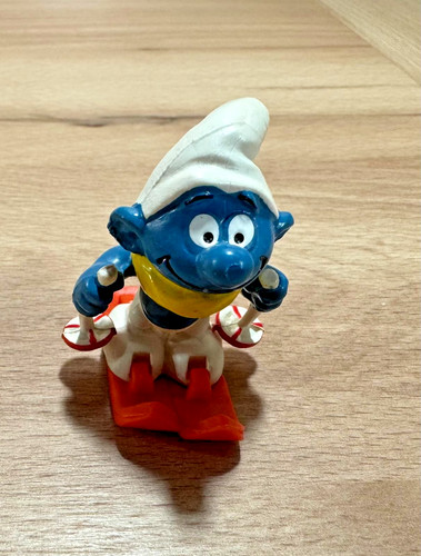 Schleich peyo ski - ski-schlumpf, ddr