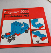 DDR PEBE 2000 Bauanleitung Steckbausteine Bausteinbox 703 # ABW