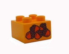 Lego Duplo Motivstein Eicheln Natur Baum Wald Neu