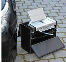 ELEGANTER LEDERKOFFER FÜR NOTEBOOK + PRINTER OLIVETTI  KODAK CANON i70 ip80 ip90