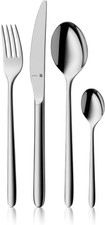 WMF Besteck Set Flame 6 Personen 24tlg Cromargan Edelstahl, Löffel, Gabel Messer