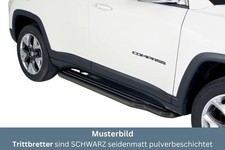 Trittbretter SCHWARZ für JEEP