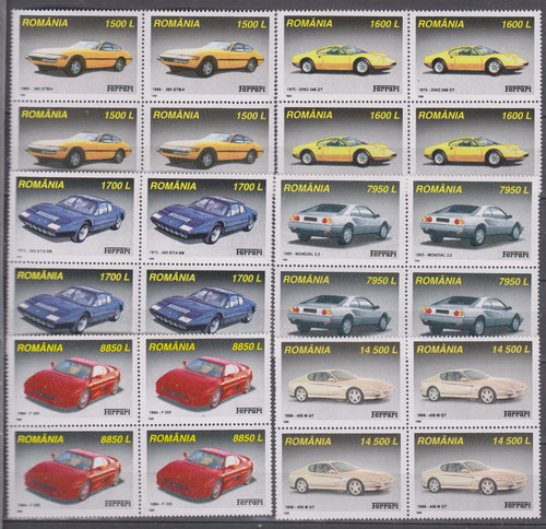 Autos rumänien postfrisch - autos,