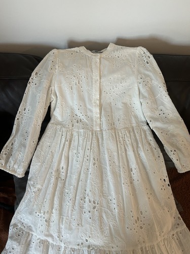 Kleid zara 34gr weiß - kleid, 34gr,