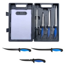 Jenzi Angelmesser Filetiermesser Fischschupper Fischmesser Messerset rutschfest