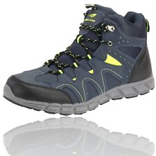 Herren Stiefel Trekkingschuhe Outdoorschuhe Boots Übergröße Gefüttert Blau 48