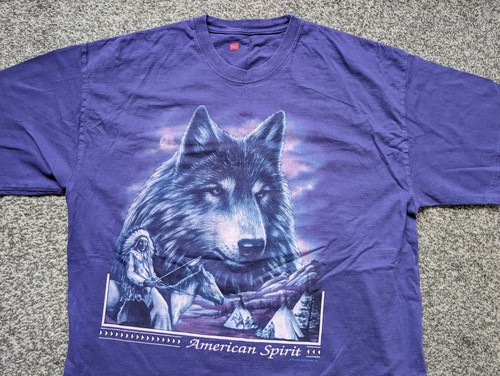 American spirit wolf hemd - american,