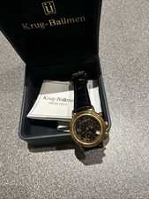 Krug Baumen Principle Luxus Swiss Made Herrenuhr Chronograph Boxed und Papiere