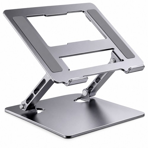 Aluminium laptopständer 360 - aluminium,