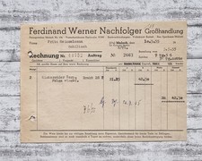 1955 Rechnung Hinterräder Torp. Werner Nachfolger Malsch Heinzelmann Schiltach