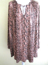 attraktives Damen Langarm Shirt von Yours, Gr. 58/60, Leoparden Muster