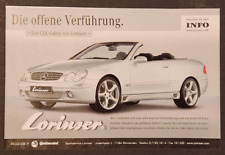 3. Lorinser Sport Service / Mercedes Benz CLK Werbeanzeige Werbung Reklame 2003