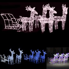 LED Rentier mit Schlitten