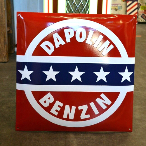 Emailschild dapolin benzin öl - dapolin,