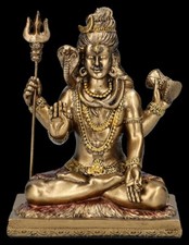 Shiva Figur mit vier Armen - Hinduismus Indische Gottheit Statue Deko 