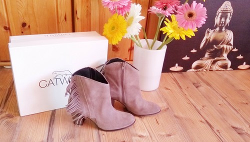 Stiefeletten mit fransen - ,