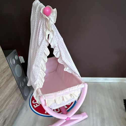 Puppenwiege stubenwagen mit - puppenwiege/stubenwagen,