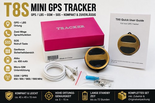 T8s mini gps - tracker, gps/lbs