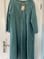 Gudrun Sjöden  Vera Dress Gr M Petrol Kleid Bio wie neu Leinen