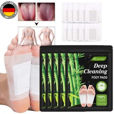 Deep Cleansing Foot Pads Detox Fusspflaster Patches Natürliche Entgiftun bamboo