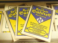 SÜSSSTOFF 3x H PACKUNG WEHRMACHT MARKETENDER RATION ZUSATZVERPFLEGUNG INFANTERIE