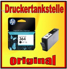 1x HP 364 schwarz  für HP Photosmart B8550 C5324 C5380 C6324 C6380 B010A B109A