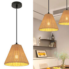 Rattan Pendelleuchten Retro